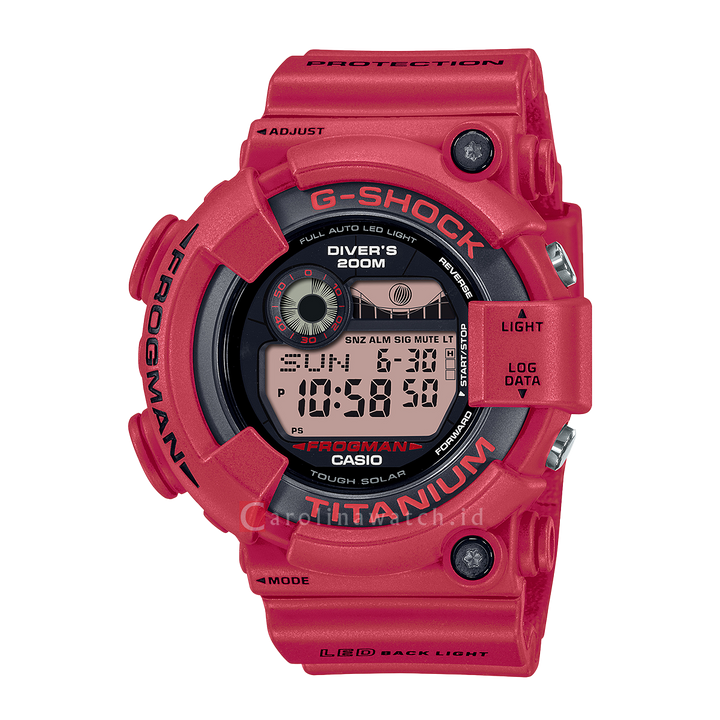 Jam Tangan Casio G-Shock Frogman GW-8230NT-4D Men 30th Anniversary of the Master of G Frogman Red Resin Band