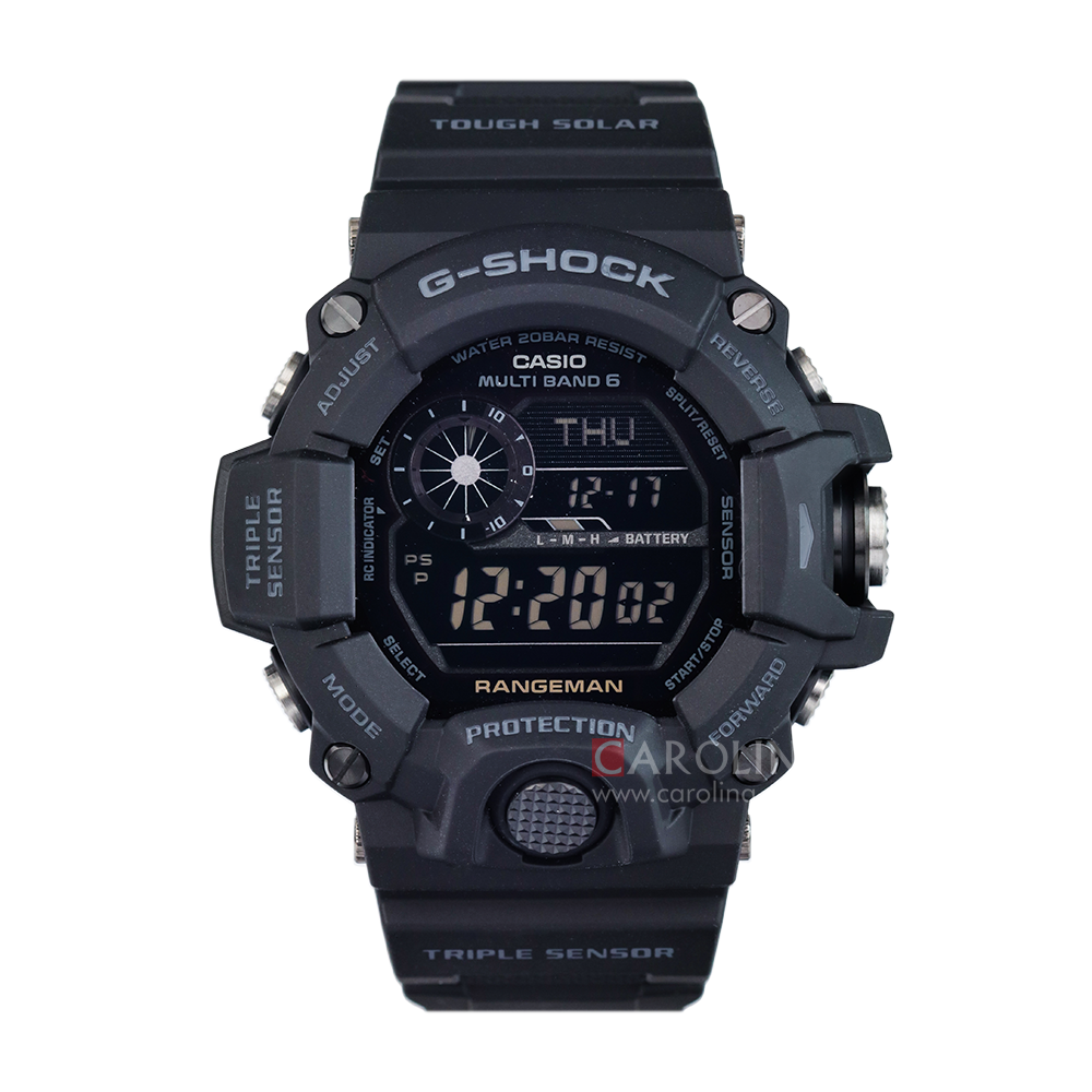 Jam Tangan CASIO G SHOCK MASTER OF G-LAND GW-9400-1B Digital Dial Black Resin Band