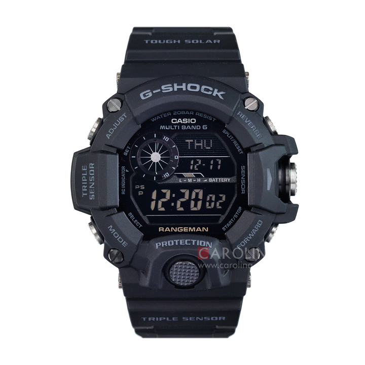 Jam Tangan CASIO G SHOCK MASTER OF G-LAND GW-9400-1B Digital Dial Black Resin Band