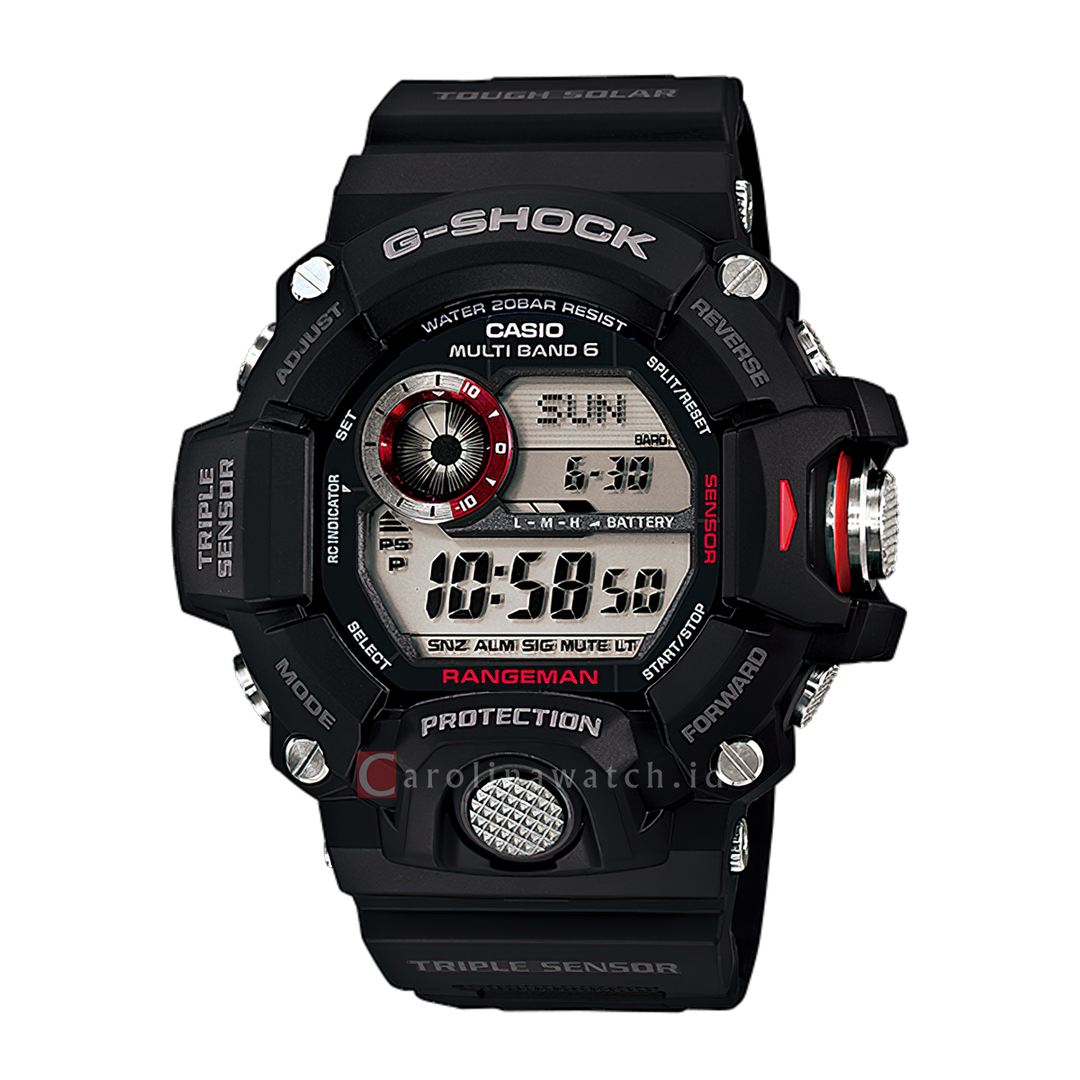 Jam Tangan CASIO G SHOCK MASTER OF G-LAND GW-9400-1D Digital Dial Black Resin Band