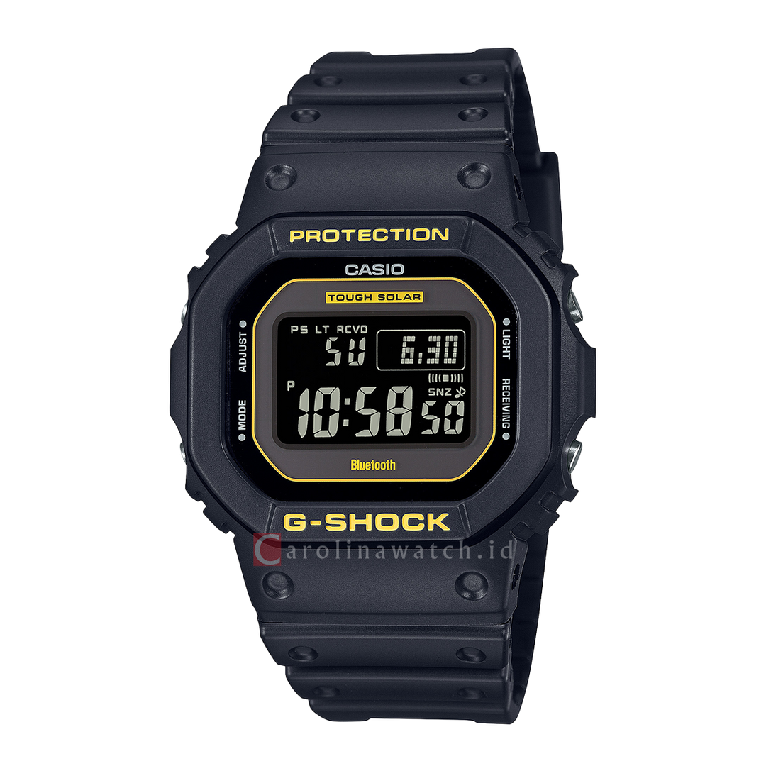 Jam Tangan Casio G-Shock GW-B5600CY-1D Caution Yellow Men Digital Dial Black Resin Band