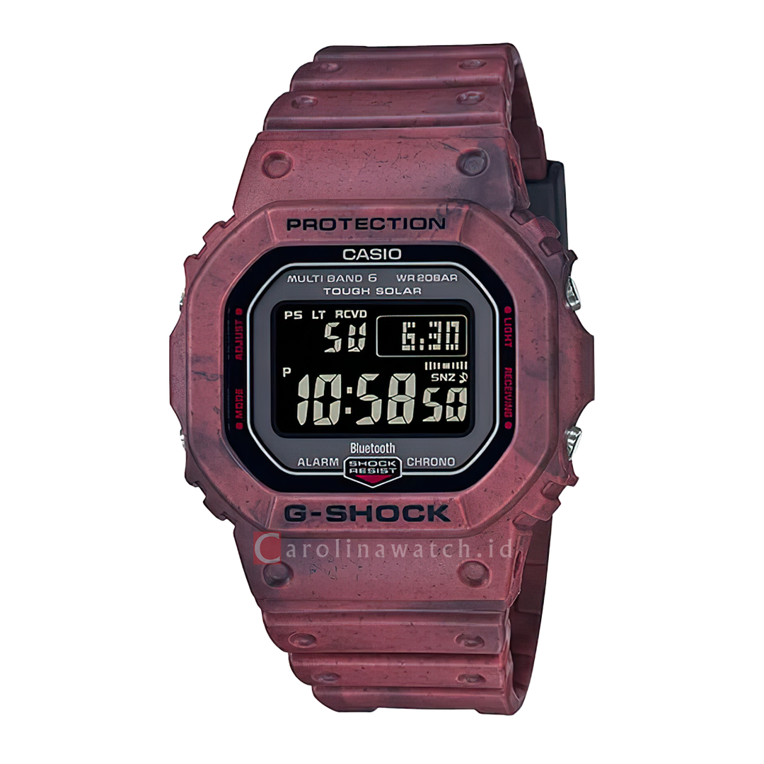 Jam Tangan CASIO G-SHOCK GW-B5600SL-4D Men Digital Dial Red Resin Strap