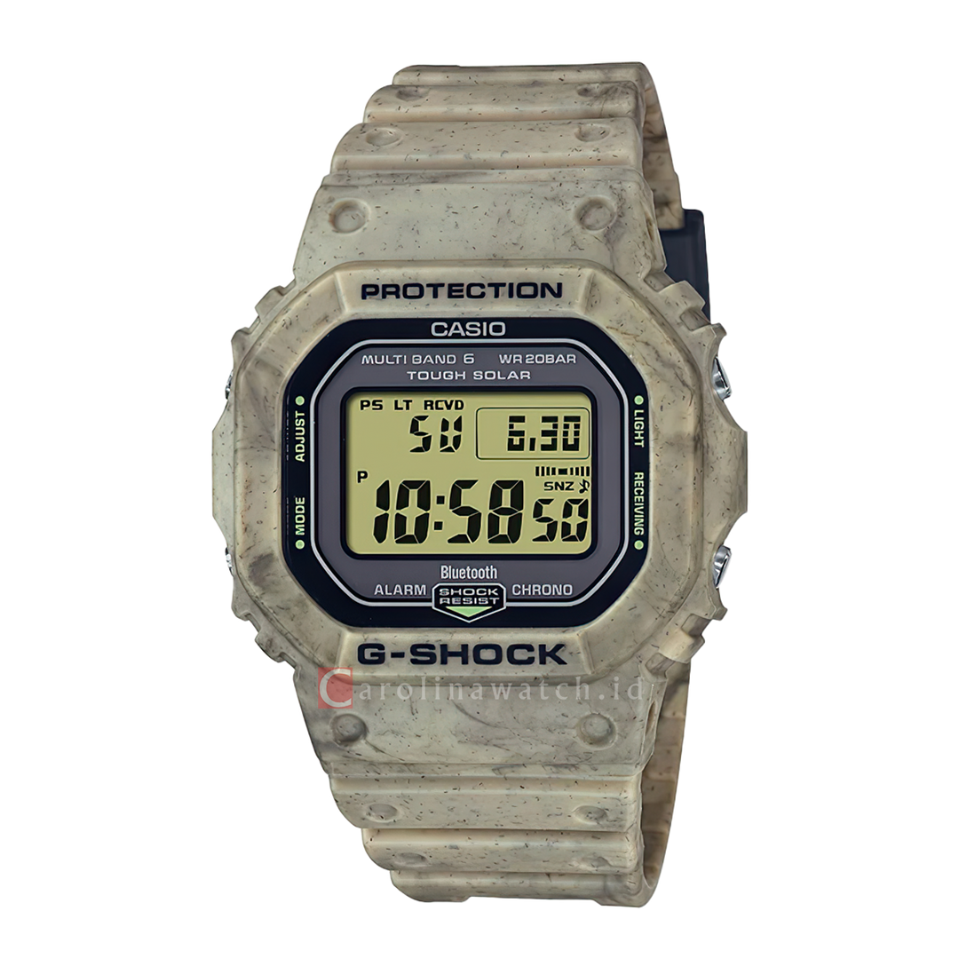 Jam Tangan CASIO G SHOCK GW-B5600SL-5D Men Sand Land Tough Solar Digital Dial Sandy Desert Resin Band