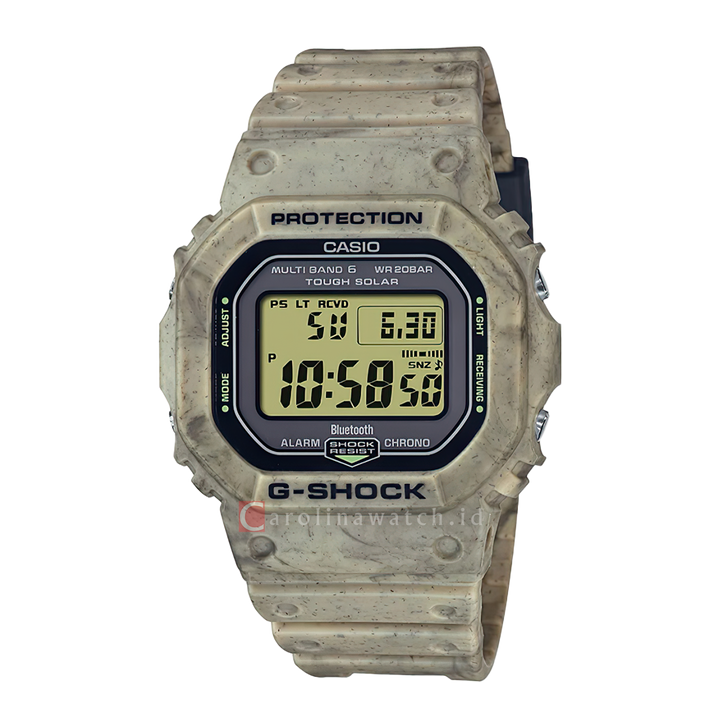 Jam Tangan CASIO G SHOCK GW-B5600SL-5D Men Sand Land Tough Solar Digital Dial Sandy Desert Resin Band