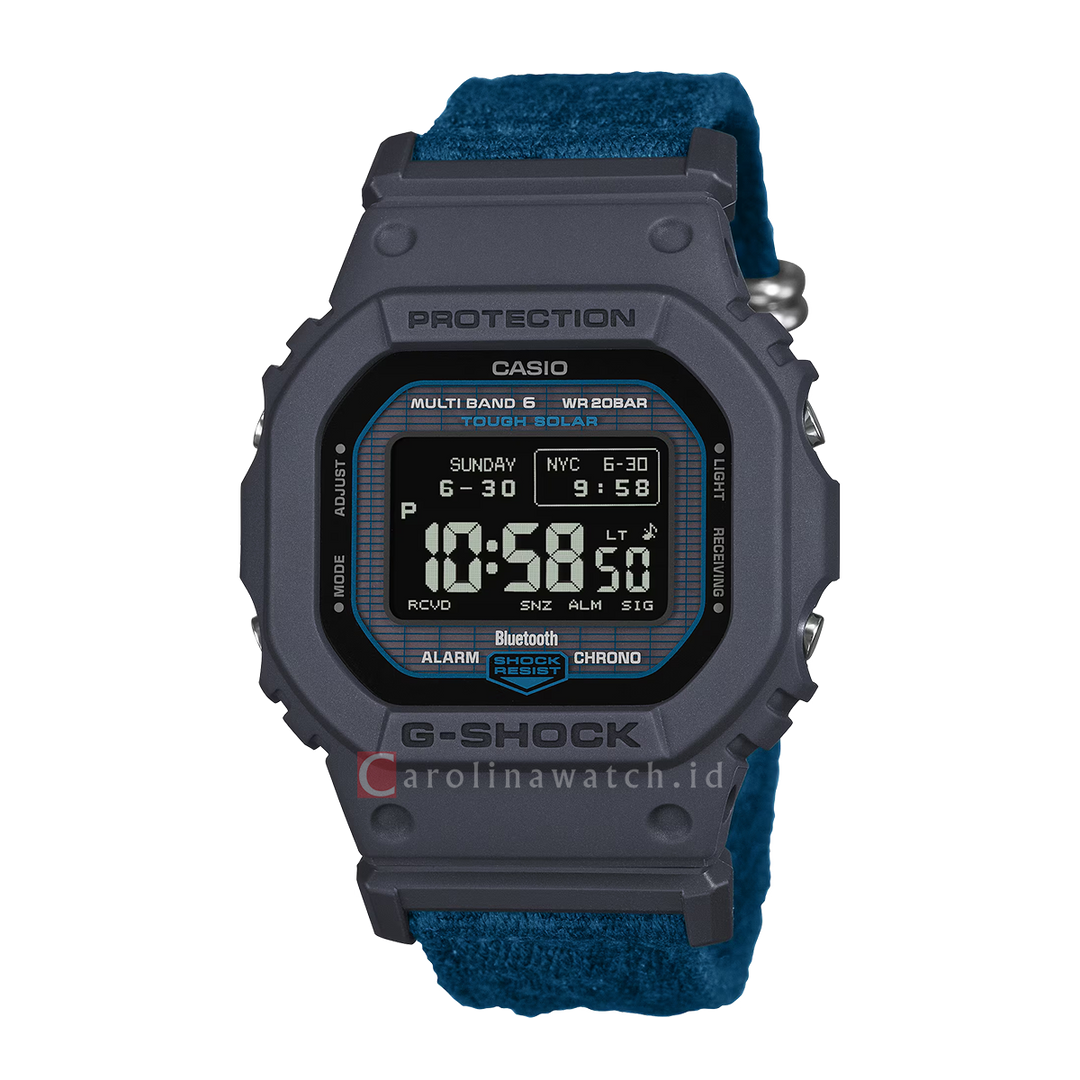 Jam Tangan Casio G-Shock GW-BX5600CBG-2D Men Digital Dial Blue Cloth band