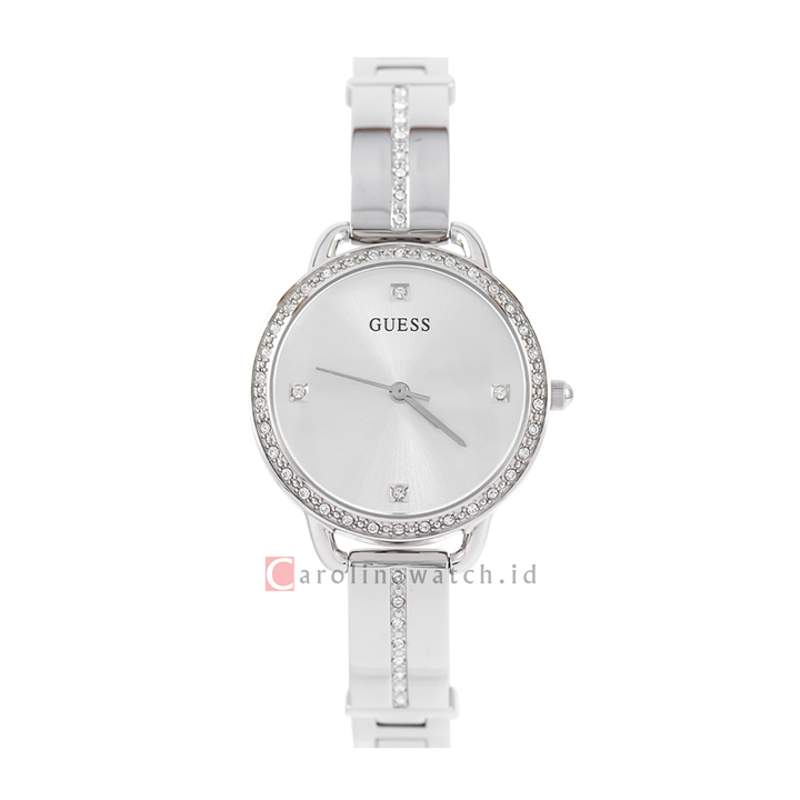 Jam Tangan GUESS GW0022L1 Women Grey Dial Grey Stainless Steel Strap