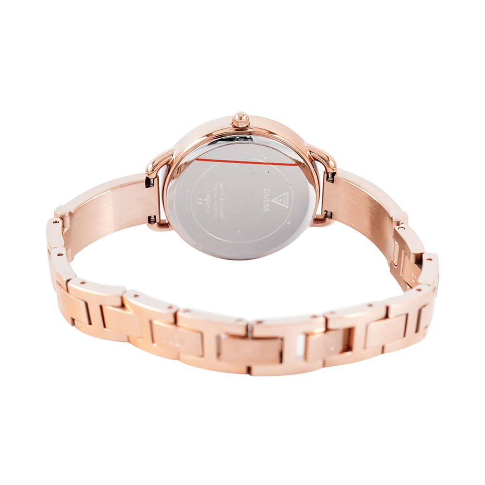 Jam Tangan GUESS GW0022L3 Women Rose Gold Dial Rose Gold Stainless Steel Strap