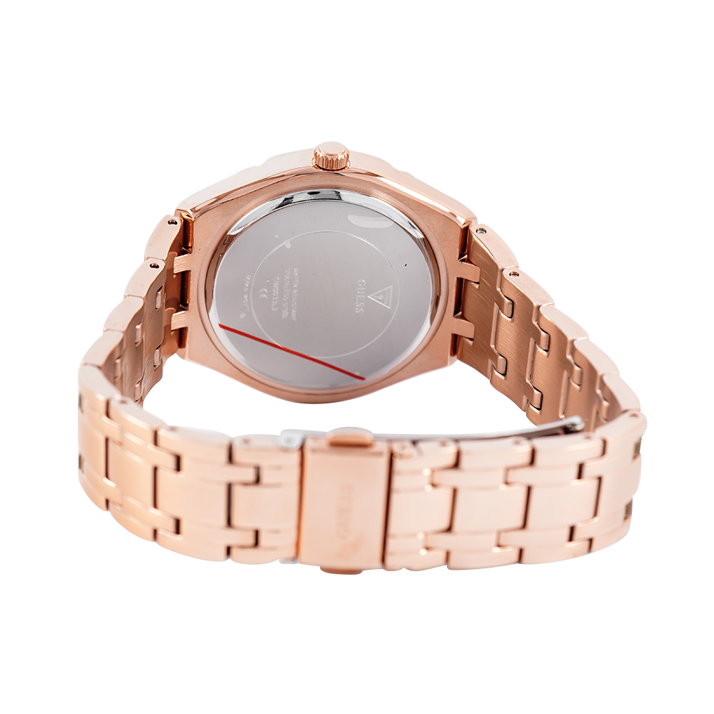 Jam Tangan GUESS GW0033L3 Women Rose Gold Dial Rose Gold Stainless Steel Strap