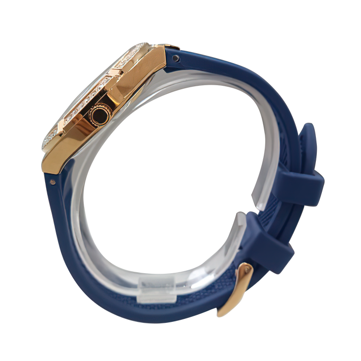 Jam Tangan GUESS GW0034L4 Women Blue Dial Blue Rubber Strap