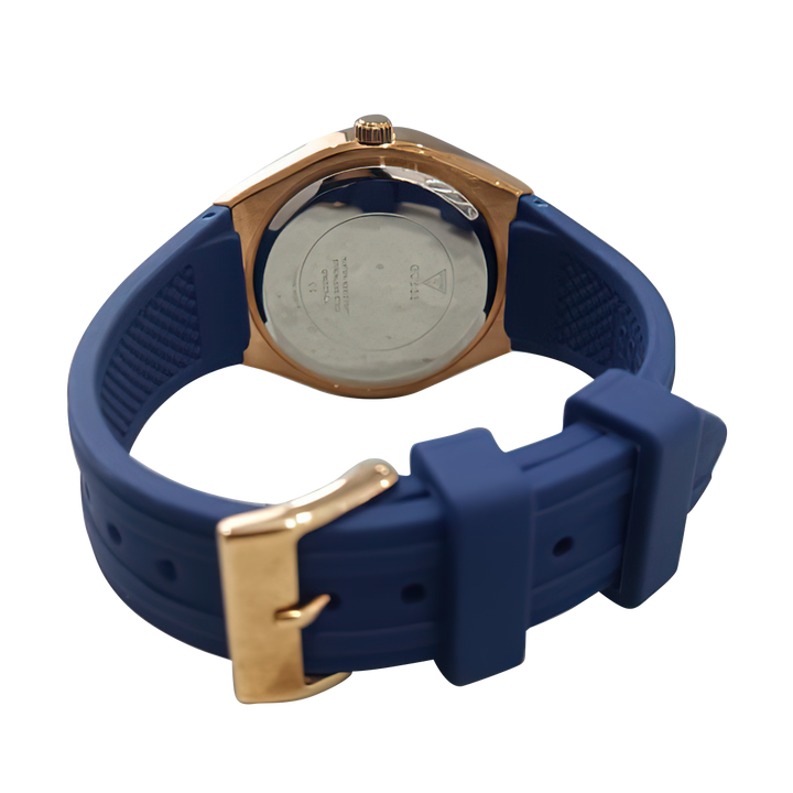 Jam Tangan GUESS GW0034L4 Women Blue Dial Blue Rubber Strap