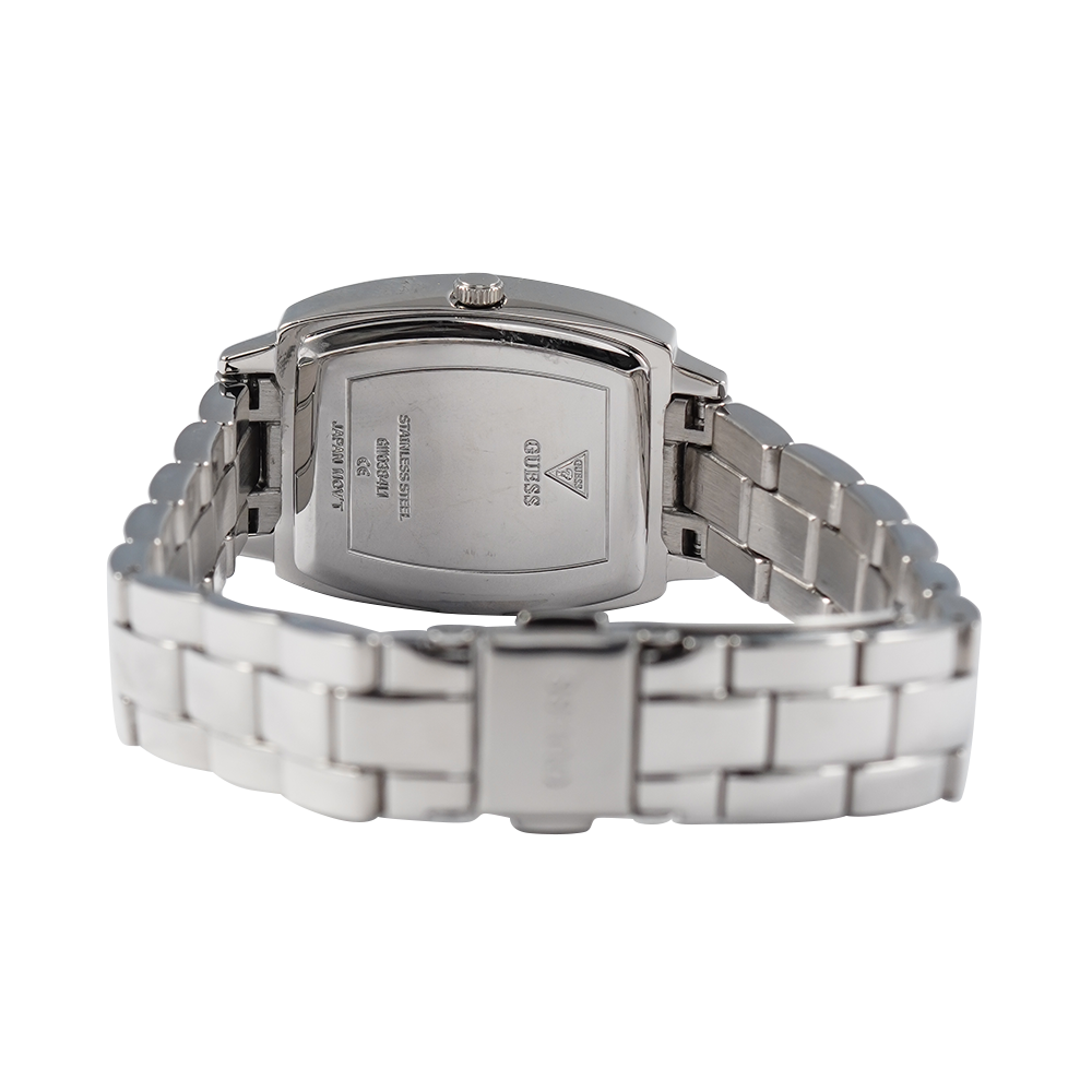 Jam Tangan GUESS Brilliant GW0384L1 Women Silver Sunray Dial Stainless Steel Strap