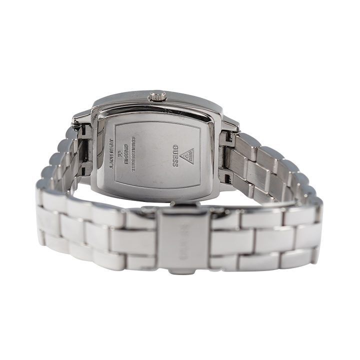 Jam Tangan GUESS Brilliant GW0384L1 Women Silver Sunray Dial Stainless Steel Strap