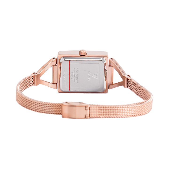 Jam Tangan GUESS Grace GW0400L3 Women Light Rose Gold Sunray Dial Rose Gold Mesh Strap