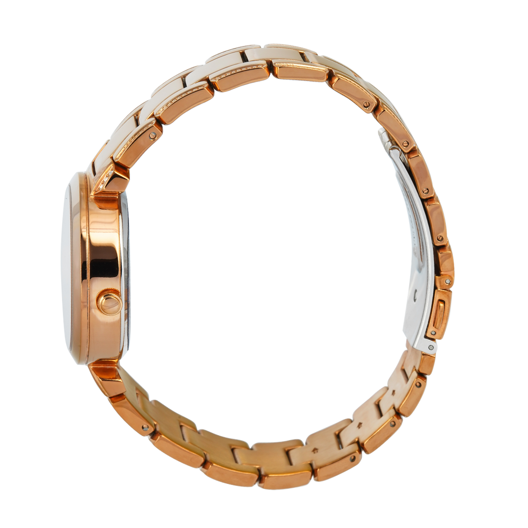 Jam Tangan GUESS GW0470L3 Crystal Clear Women Rose Gold Dial Rose Gold Stainless Steel Strap