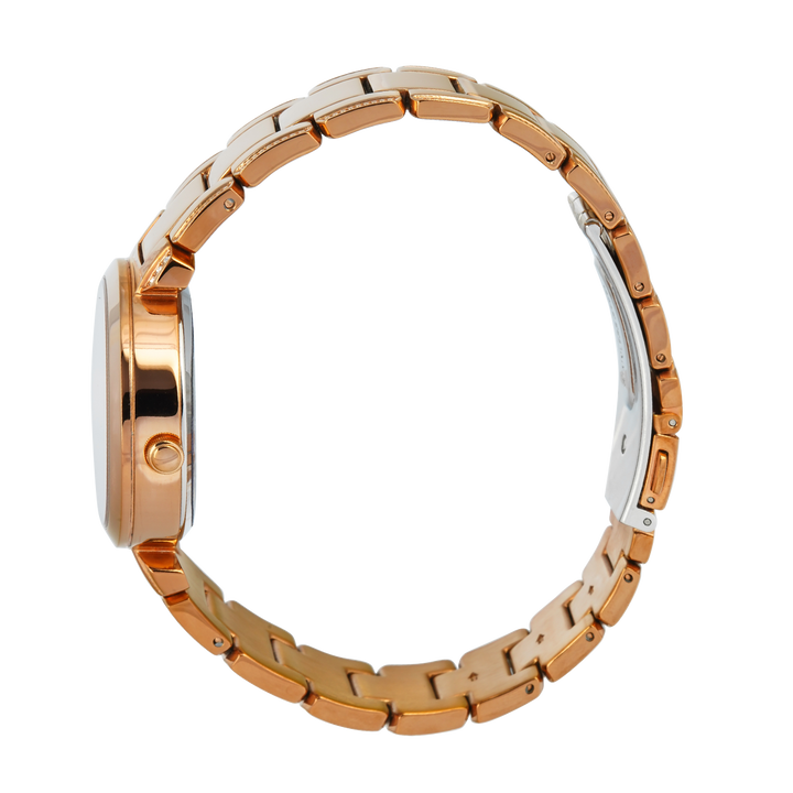 Jam Tangan GUESS GW0470L3 Crystal Clear Women Rose Gold Dial Rose Gold Stainless Steel Strap