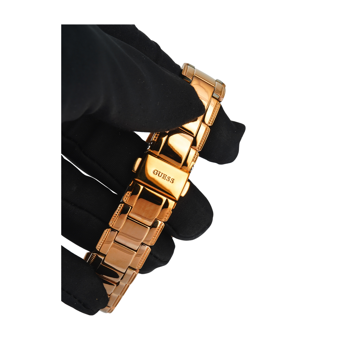 Jam Tangan GUESS GW0470L3 Crystal Clear Women Rose Gold Dial Rose Gold Stainless Steel Strap