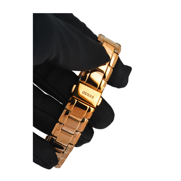 Jam Tangan GUESS GW0470L3 Crystal Clear Women Rose Gold Dial Rose Gold Stainless Steel Strap