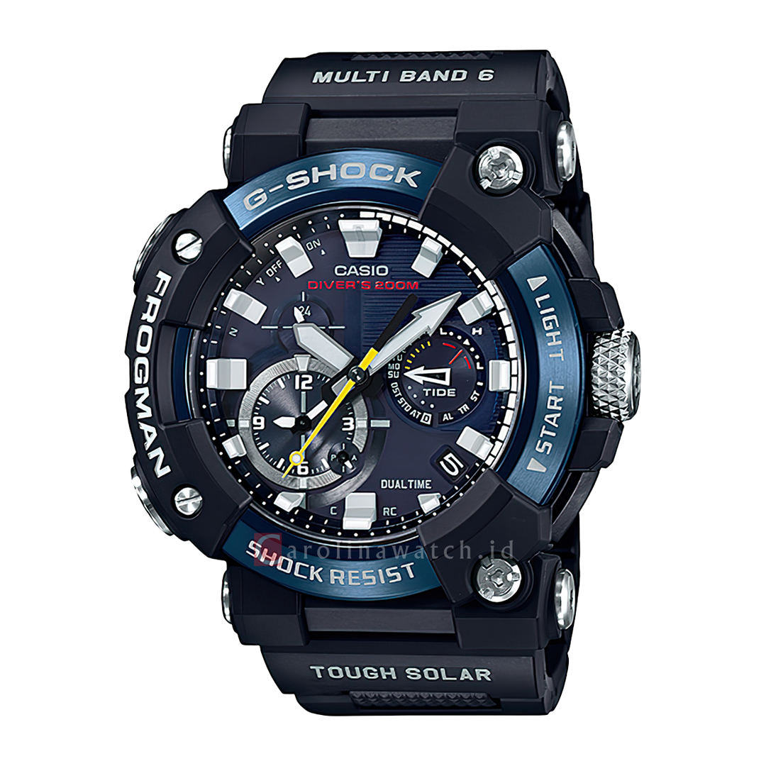 Jam Tangan CASIO G SHOCK GWF-A1000C-1A Men Frogman Tough Solar Black Dial Black Composite Band