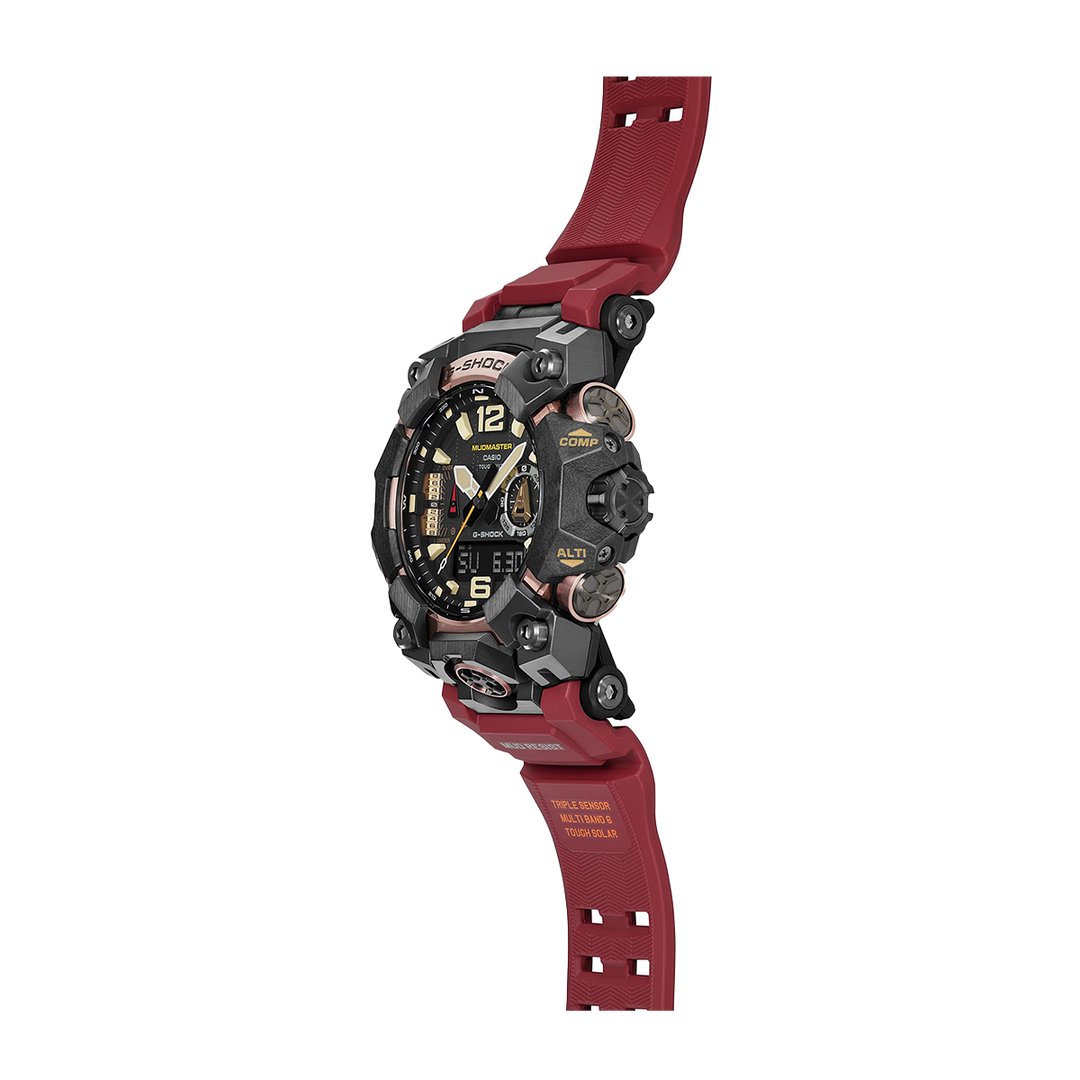 Jam Tangan Casio G-Shock Mudmaster GWG-B1000-1A4 Men Master Of G-Land Mudmaster Maroon Red Resin Band