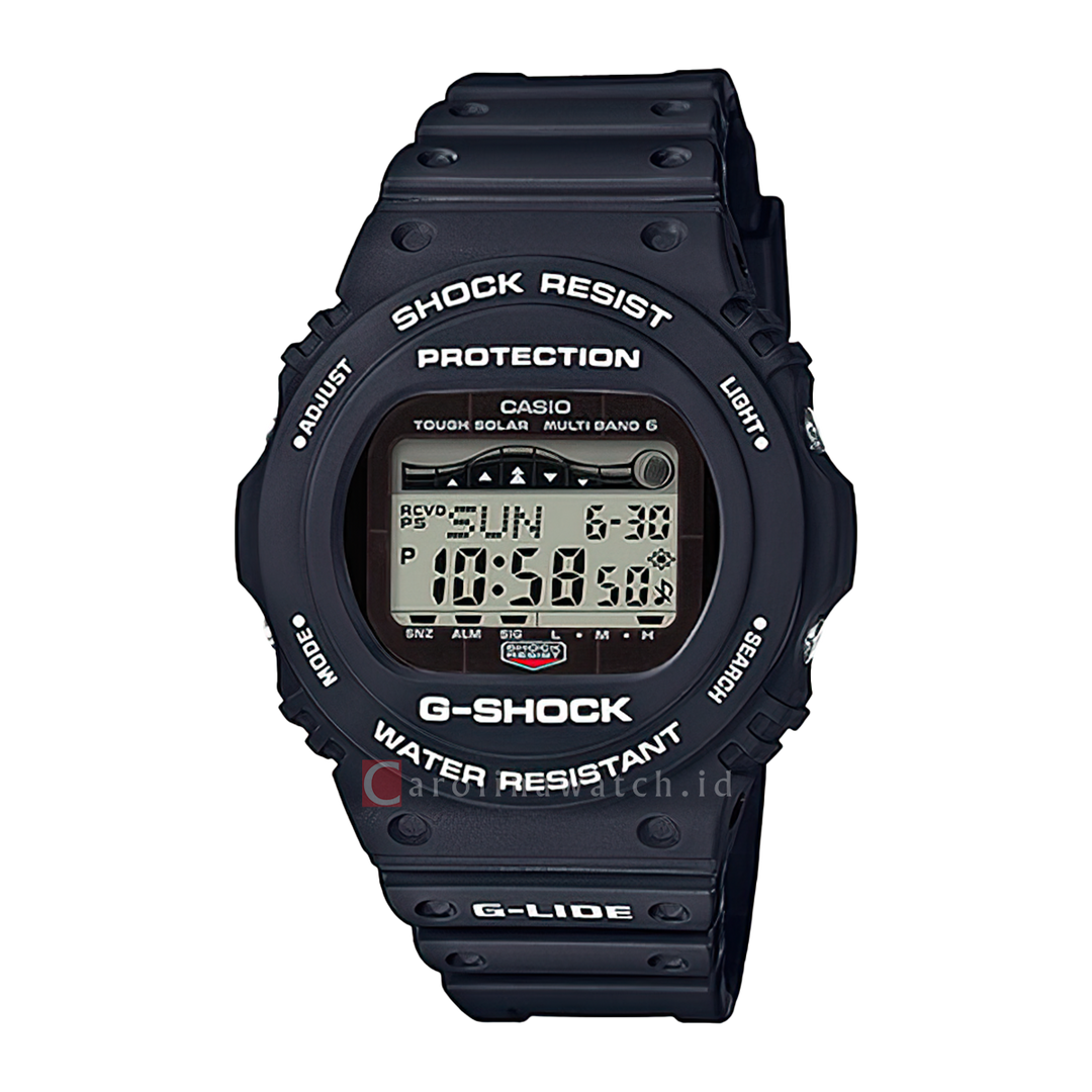 Jam Tangan Casio G-Shock GWX-5700CS-1D G-Lide Men Digital Dial Black Resin Band