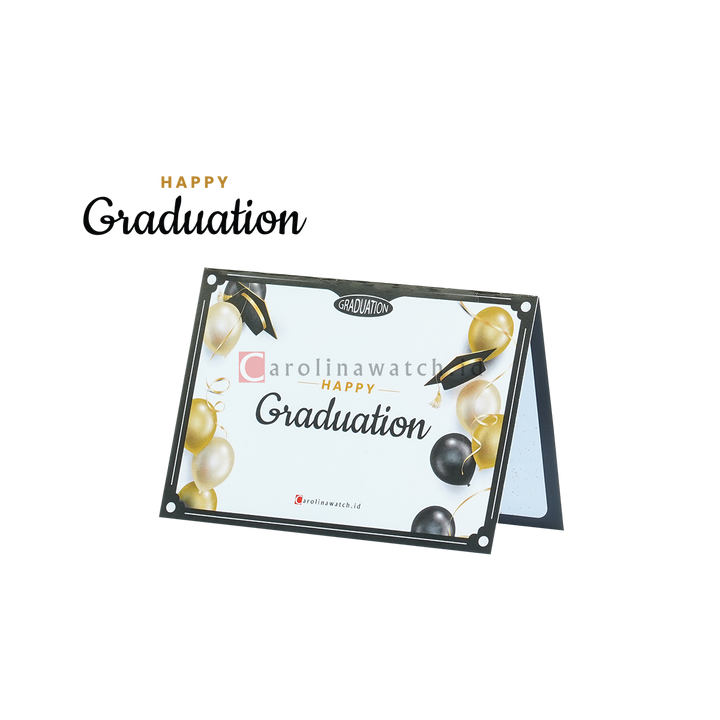 Kartu Ucapan / Greeting Card CAROLINAWATCH.ID (Happy Graduation)