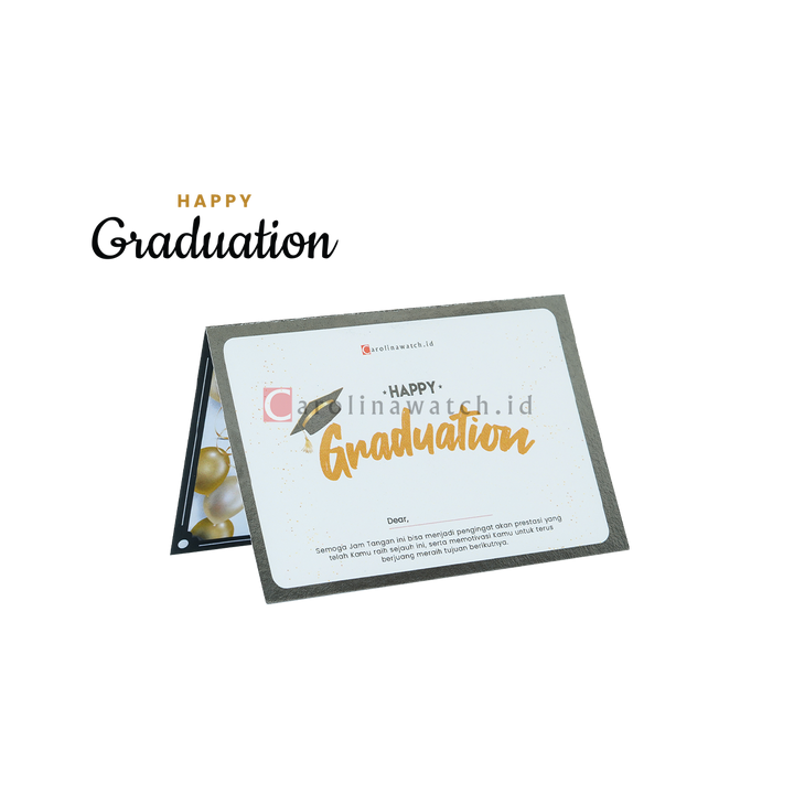 Kartu Ucapan / Greeting Card CAROLINAWATCH.ID (Happy Graduation)