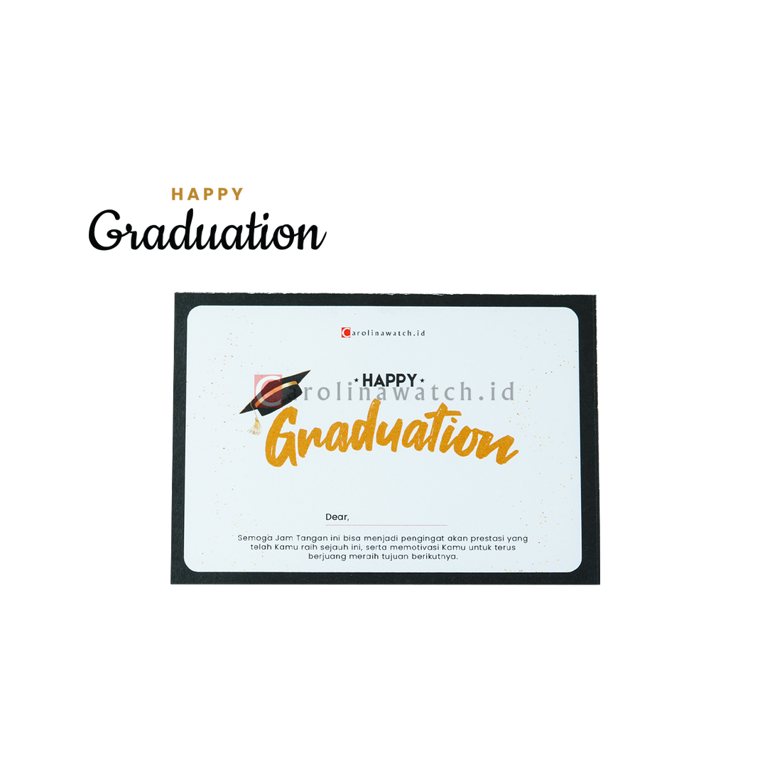 Kartu Ucapan / Greeting Card CAROLINAWATCH.ID (Happy Graduation)