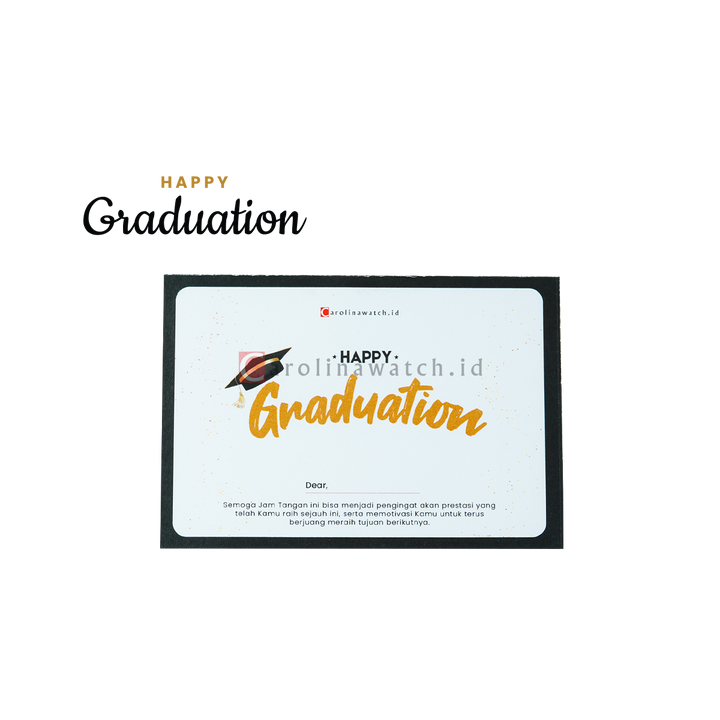 Kartu Ucapan / Greeting Card CAROLINAWATCH.ID (Happy Graduation)