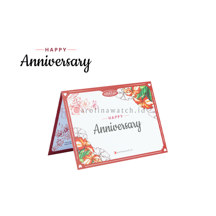 Kartu Ucapan / Greeting Card CAROLINAWATCH.ID (Happy Anniversary)