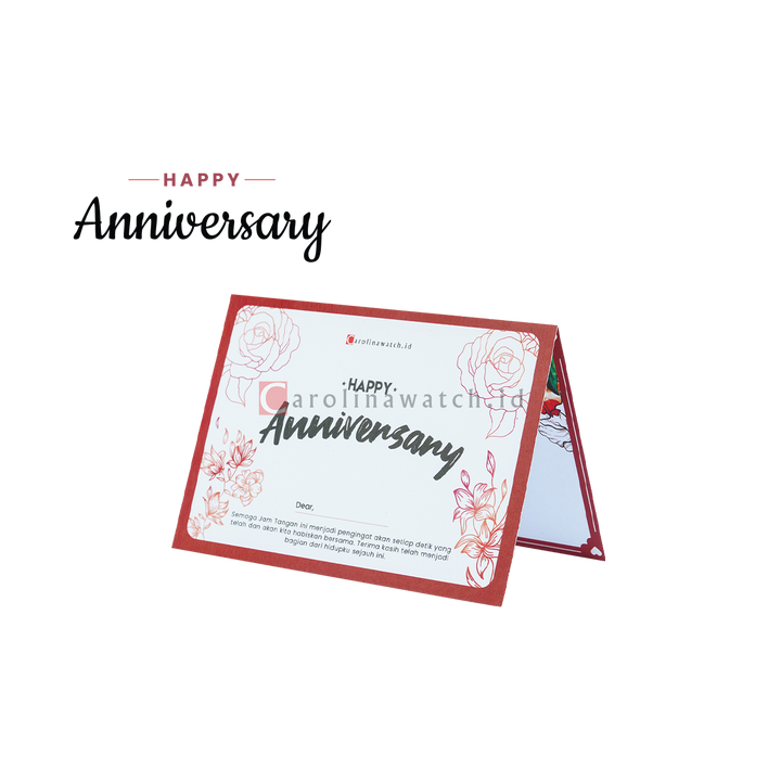 Kartu Ucapan / Greeting Card CAROLINAWATCH.ID (Happy Anniversary)