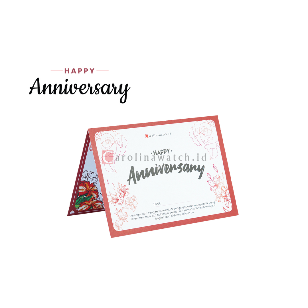 Kartu Ucapan / Greeting Card CAROLINAWATCH.ID (Happy Anniversary)