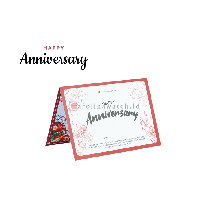 Kartu Ucapan / Greeting Card CAROLINAWATCH.ID (Happy Anniversary)