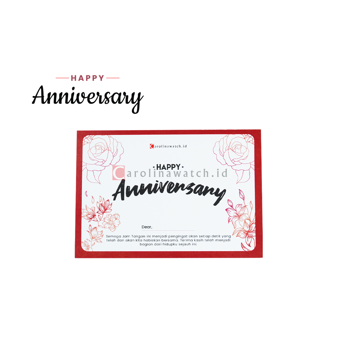 Kartu Ucapan / Greeting Card CAROLINAWATCH.ID (Happy Anniversary)