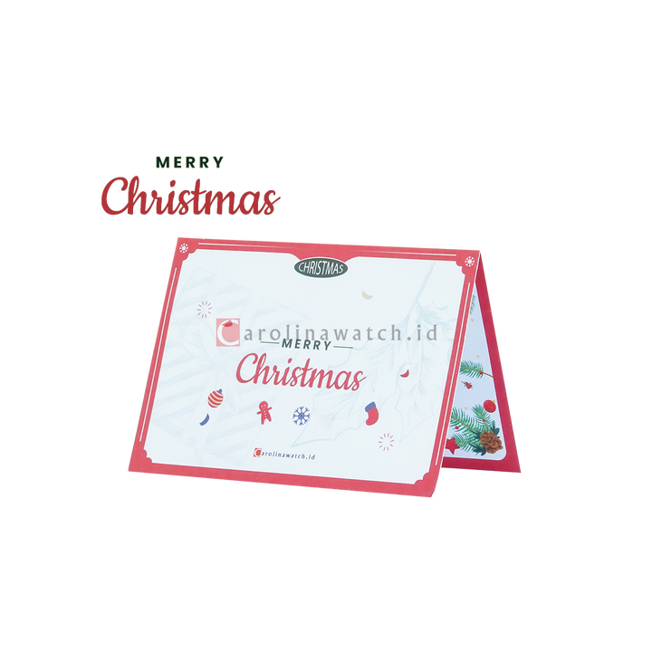 Kartu Ucapan / Greeting Card CAROLINAWATCH.ID (Merry Christmas)