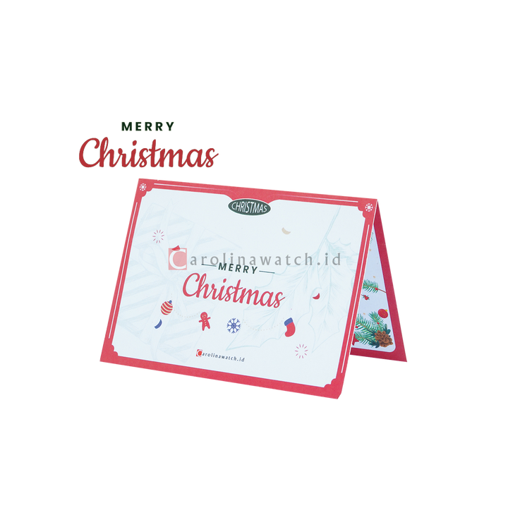 Kartu Ucapan / Greeting Card CAROLINAWATCH.ID (Merry Christmas)