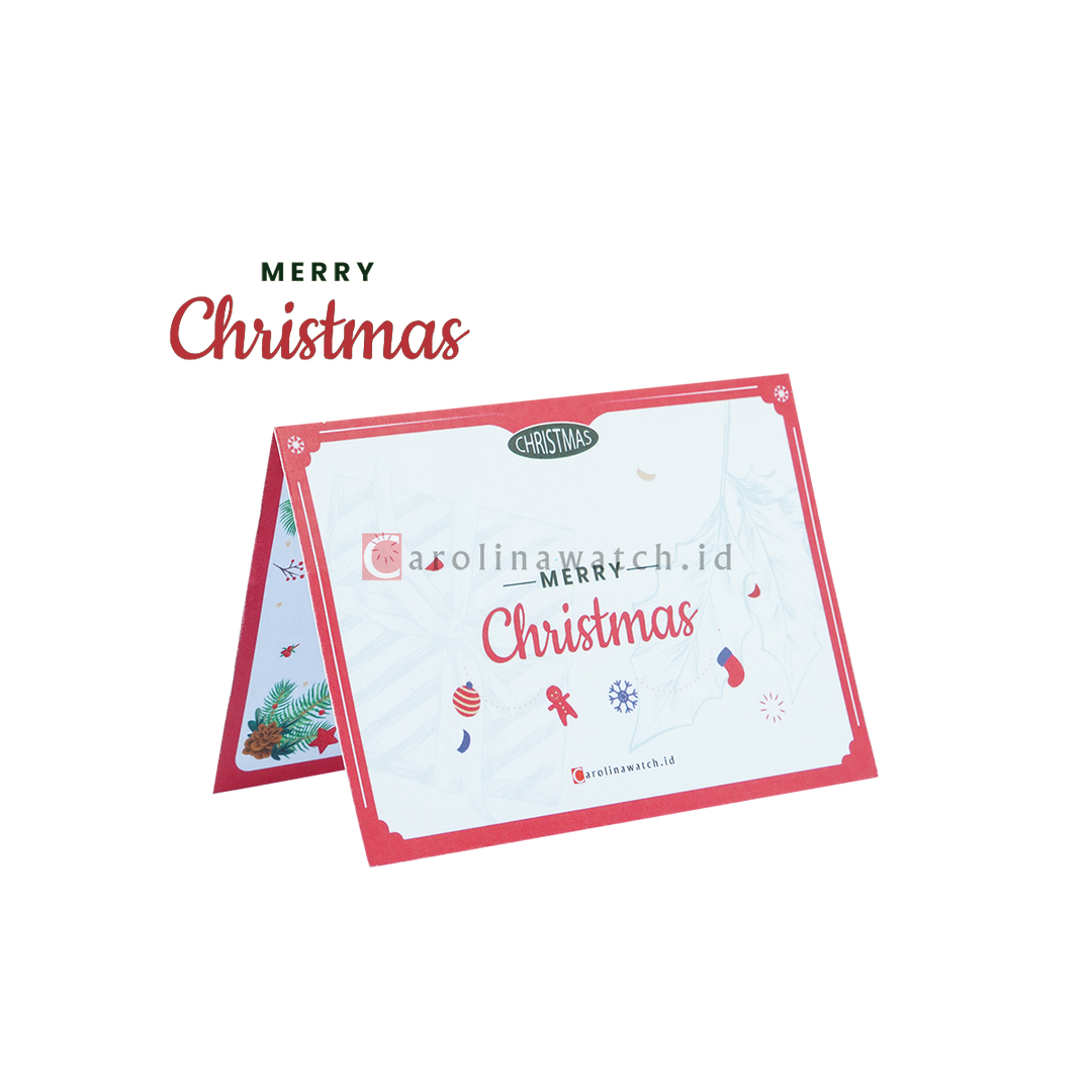 Kartu Ucapan / Greeting Card CAROLINAWATCH.ID (Merry Christmas)