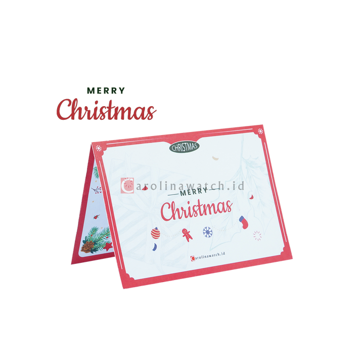 Kartu Ucapan / Greeting Card CAROLINAWATCH.ID (Merry Christmas)
