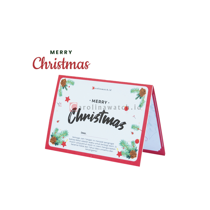 Kartu Ucapan / Greeting Card CAROLINAWATCH.ID (Merry Christmas)