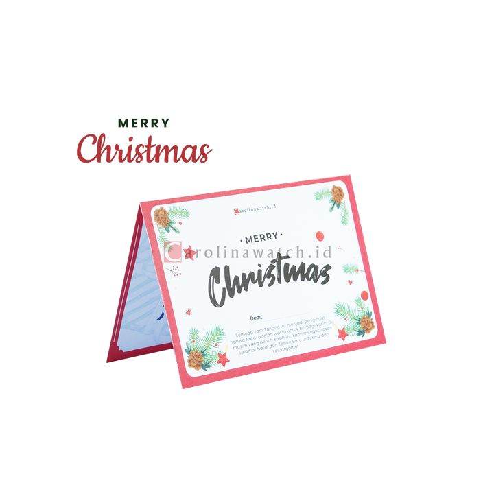 Kartu Ucapan / Greeting Card CAROLINAWATCH.ID (Merry Christmas)