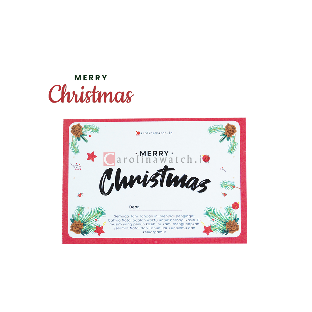 Kartu Ucapan / Greeting Card CAROLINAWATCH.ID (Merry Christmas)