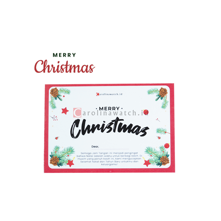 Kartu Ucapan / Greeting Card CAROLINAWATCH.ID (Merry Christmas)