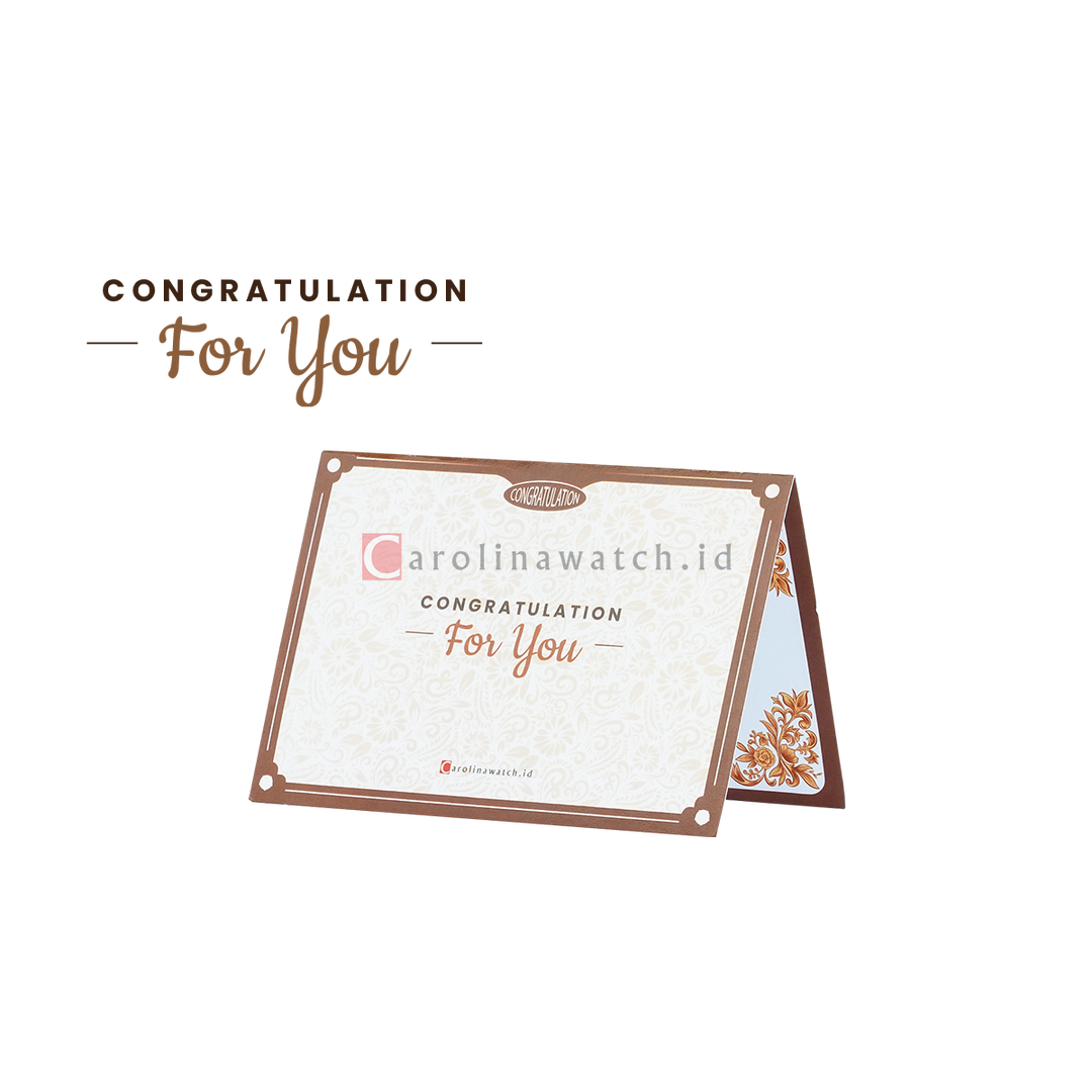 Kartu Ucapan / Greeting Card CAROLINAWATCH.ID (Congratulation)