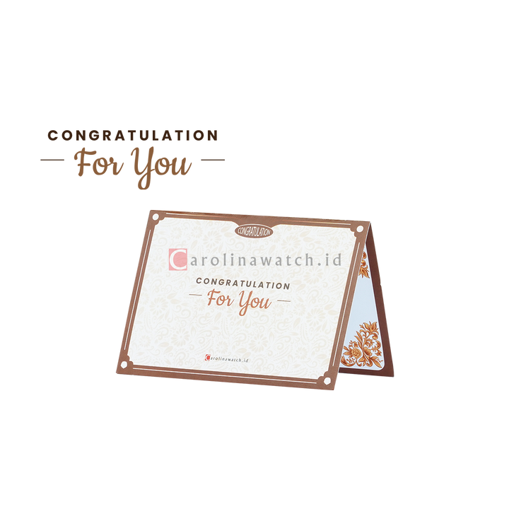 Kartu Ucapan / Greeting Card CAROLINAWATCH.ID (Congratulation)