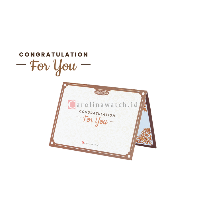 Kartu Ucapan / Greeting Card CAROLINAWATCH.ID (Congratulation)