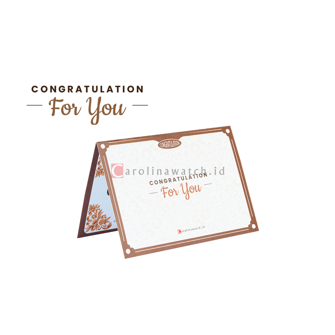 Kartu Ucapan / Greeting Card CAROLINAWATCH.ID (Congratulation)