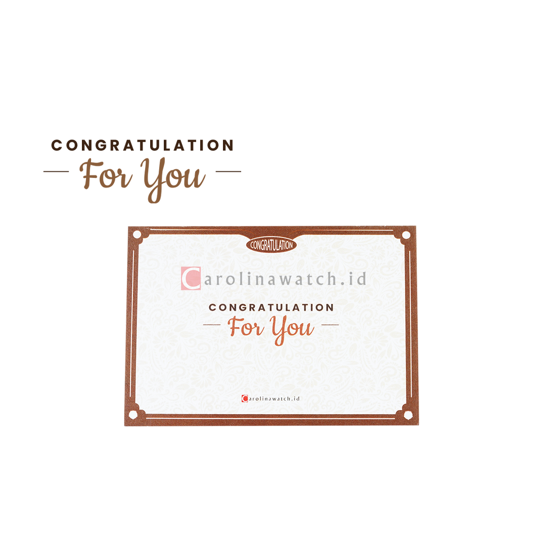 Kartu Ucapan / Greeting Card CAROLINAWATCH.ID (Congratulation)