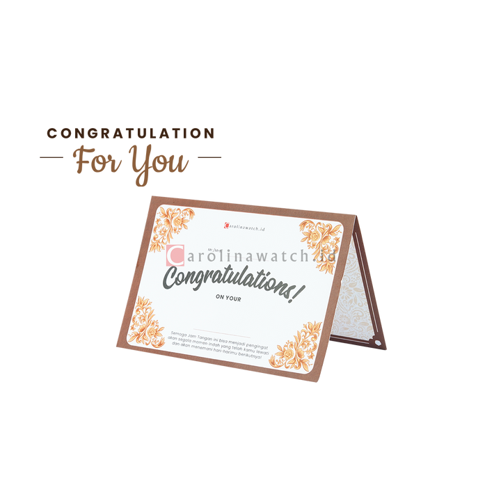 Kartu Ucapan / Greeting Card CAROLINAWATCH.ID (Congratulation)