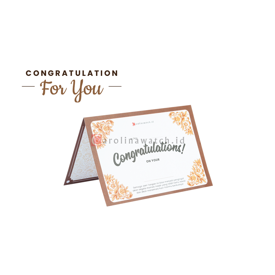 Kartu Ucapan / Greeting Card CAROLINAWATCH.ID (Congratulation)
