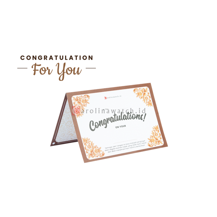 Kartu Ucapan / Greeting Card CAROLINAWATCH.ID (Congratulation)