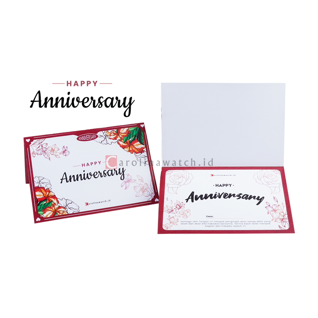 Kartu Ucapan / Greeting Card CAROLINAWATCH.ID (Happy Anniversary)